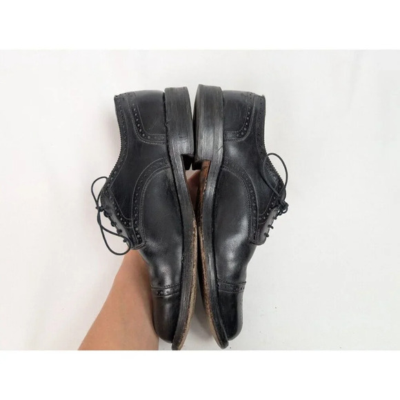 Allen Edmonds LEXINGTON 5101 Black Cap Toe Oxfords Derby Dress Shoes sz. 9 1/2 D main image 9
